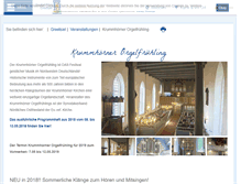 Tablet Screenshot of krummhoerner-orgelfruehling.de